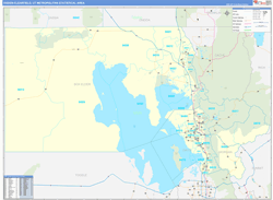 Ogden-Clearfield Metro Area Wall Map Basic Style 2026
